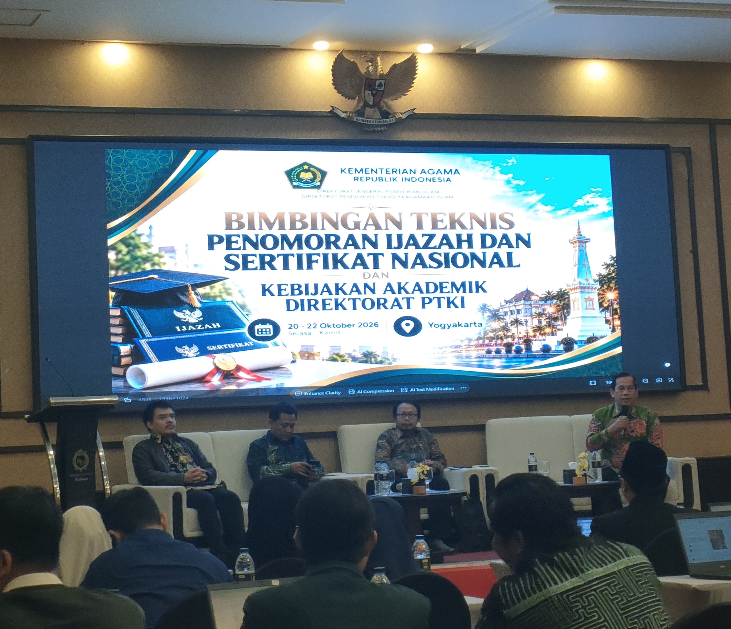 Perkuat Tata Kelola Ijazah Nasional dan Mutu Akademik, STAI An-Nur Banyumas Ikuti Bimtek PISN dan Sosialisasi LAMGAMA Kemenag RI di Yogyakarta